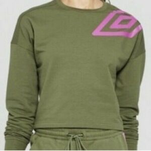 Vintage Umbro Bronze Green and Purple Women's Top and pants 2pcs set